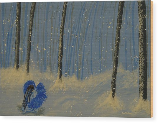 536x417 Snow Angel Painting By Iris Forbes - Snow Angel Painting