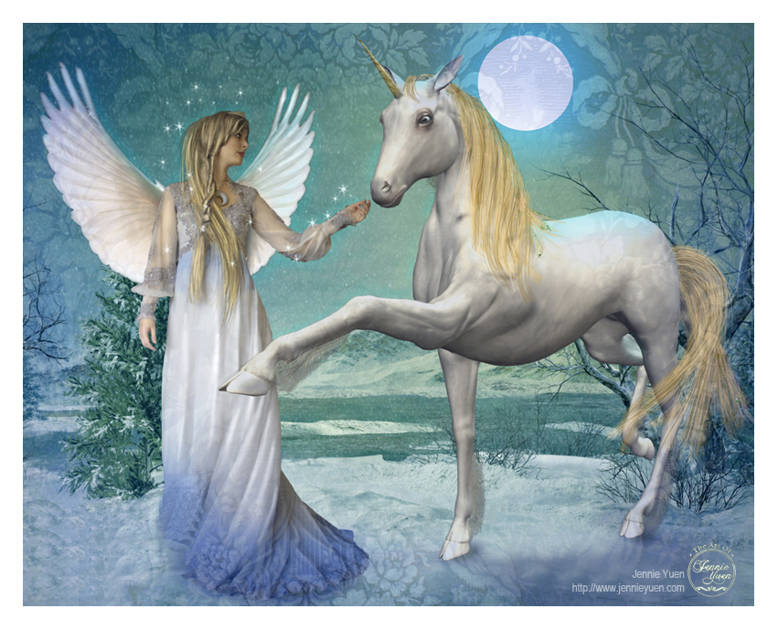 851x689 Snow Angel By Sweetcivic - Snow Angel Painting