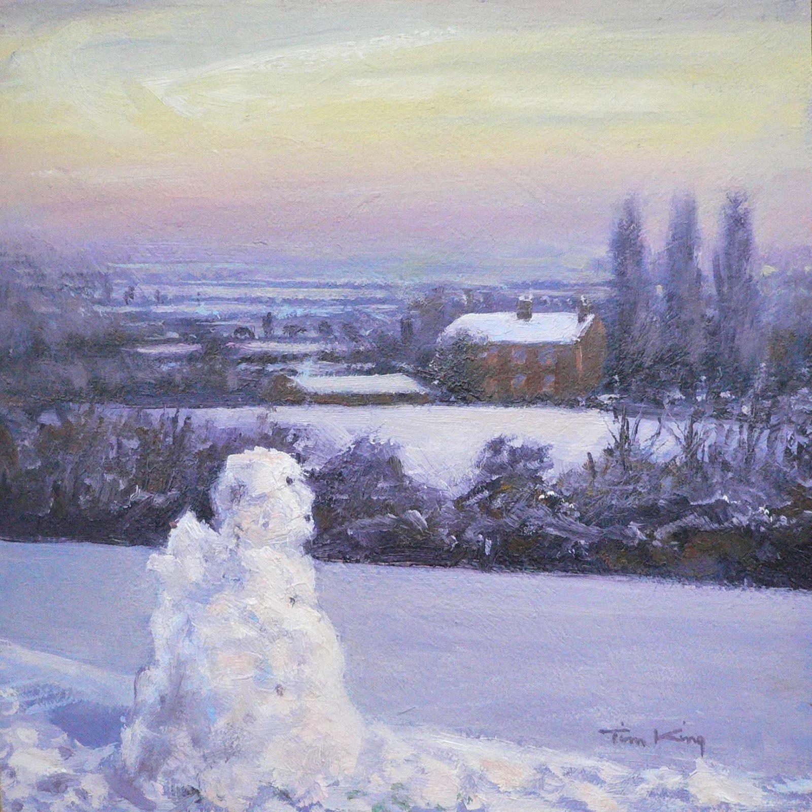 1600x1600 Tim King's Art Blog June 2013 - Snow Angel Painting