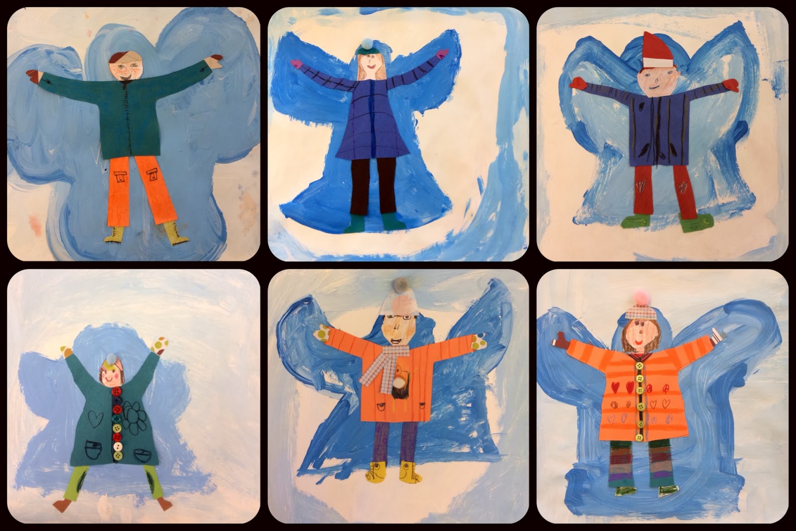 1600x1067 Bes Art Second Grade Snow Angels - Snow Angel Painting
