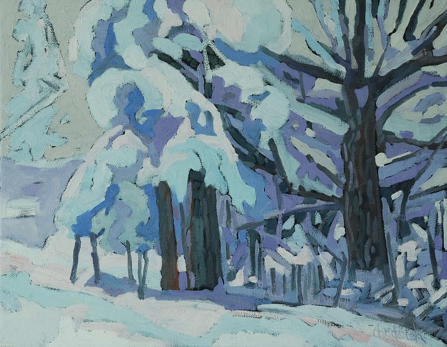 900x698 Singleton Snow Day Painting By Phil Chadwick - Snow Day Painting