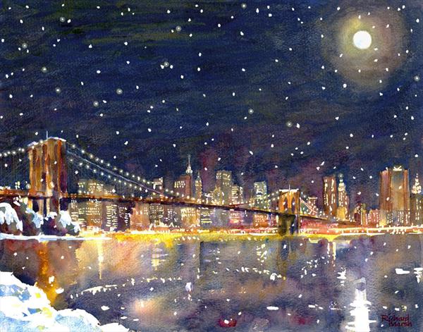600x471 Rmo 111 - Snow In New York Painting