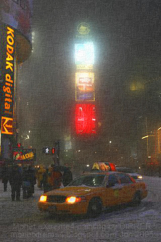 683x1024 Monet Extreme4 Monet Like Digital Paintings - Snow In New York Painting