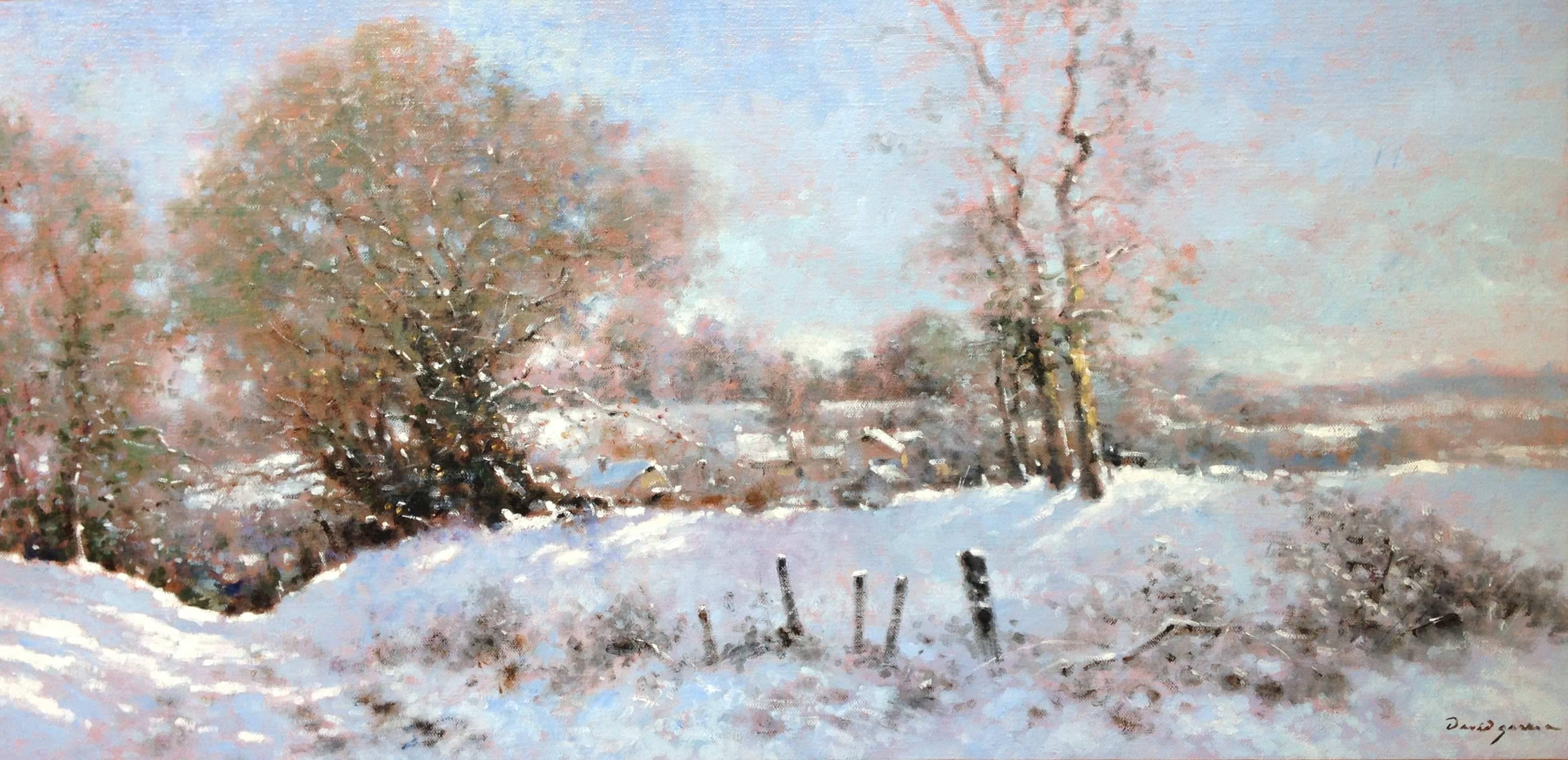 3119x1512 David Garcia - Snow Landscape Painting