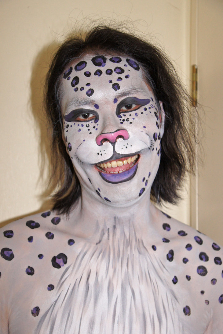 730x1095 Snow Leopard - Snow Leopard Face Painting