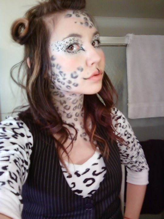 540x720 Snow Leopard Make Up By Kiyadarling - Snow Leopard Face Painting
