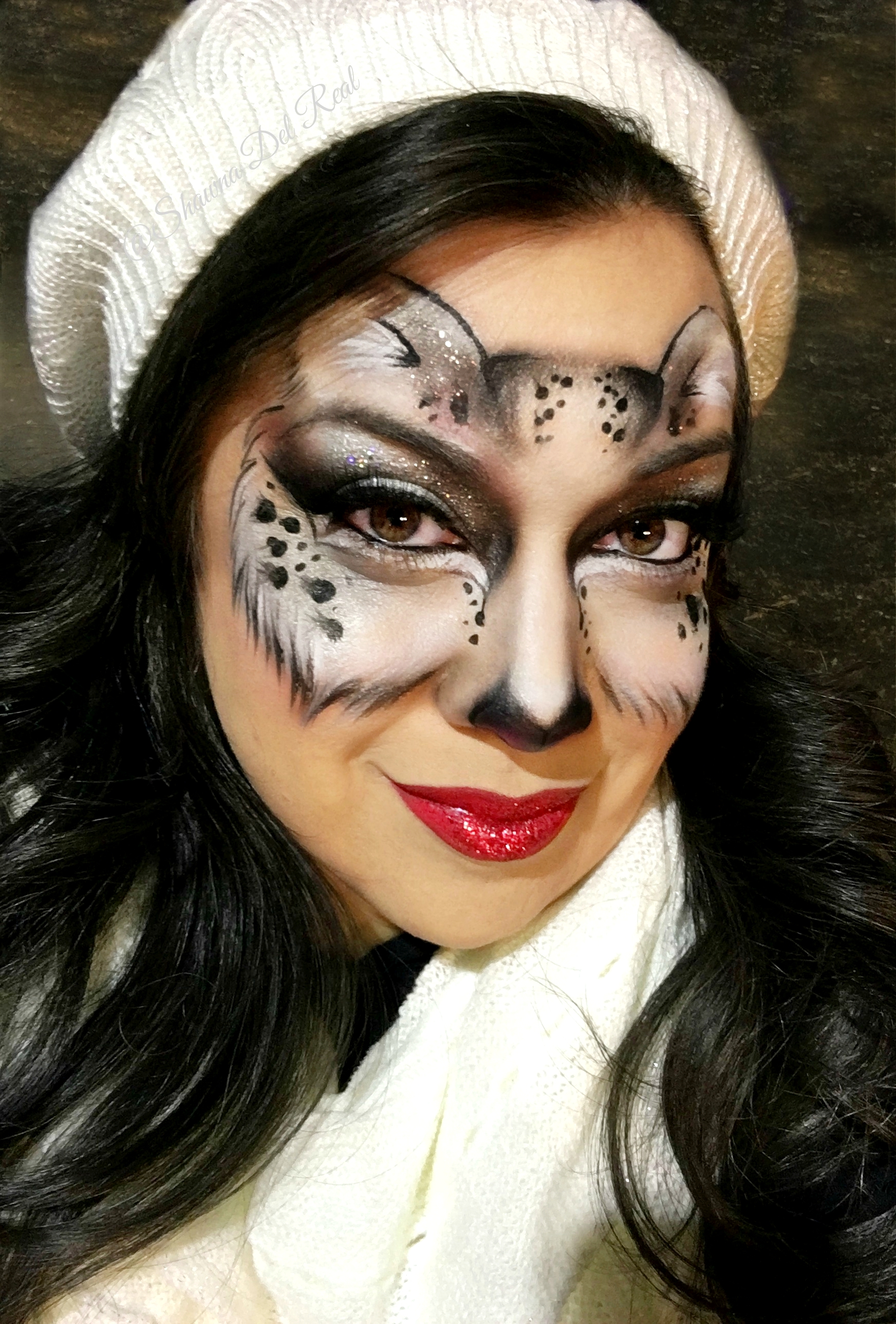 1744x2576 Christmas Snow Leopard Face Painting - Snow Leopard Face Painting