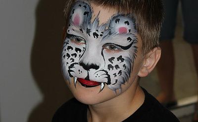 Snow Leopard Face Painting at PaintingValley.com | Explore collection ...