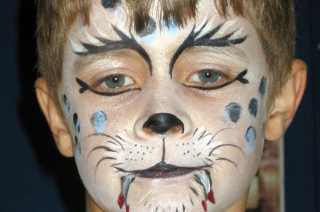 Snow Leopard Face Painting at PaintingValley.com | Explore collection ...