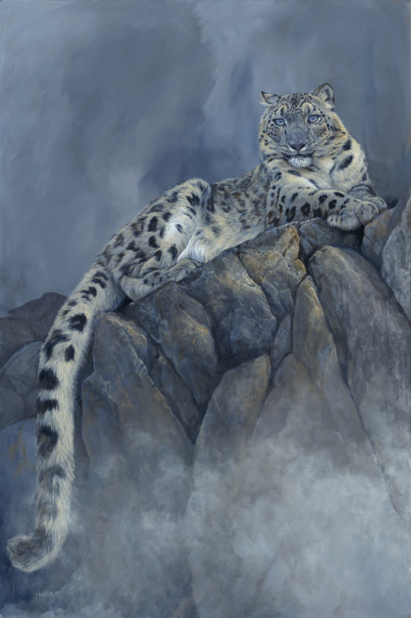 Snow Leopard Painting at PaintingValley.com | Explore collection of ...