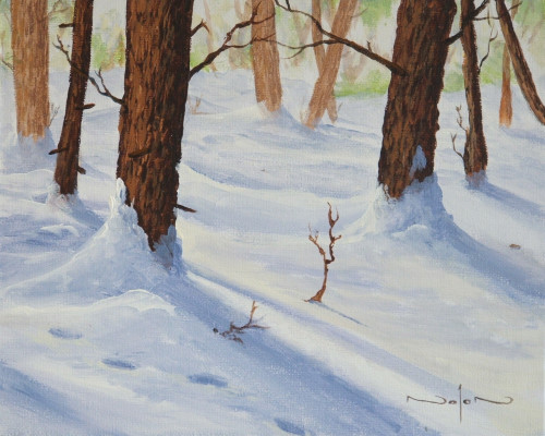 500x400 How To Paint Snow In Oil - Snow Painting