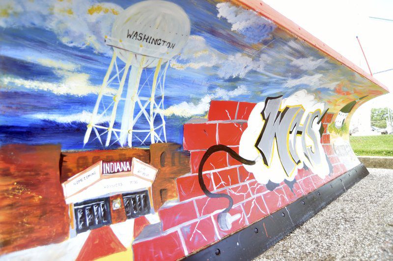 800x532 Whs Art Club Paints Special Snow Plow For Indot Local News - Snow Plow Painting