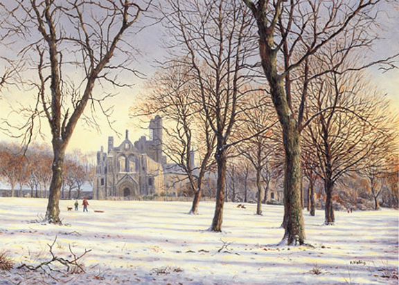 576x412 Snow Scenes, Winter Landscape Paintings By Keith Melling - Snow Scenes Painting