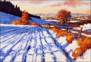 380x259 Winter Landscape Paintings Snow Scenes Scotland - Snow Scenes Painting