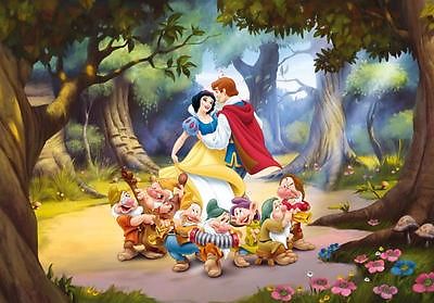 400x279 Photo Wallpaper Snow White And The Seven Dwarfs Wall Mural - Snow White And The Seven Dwarfs Painting