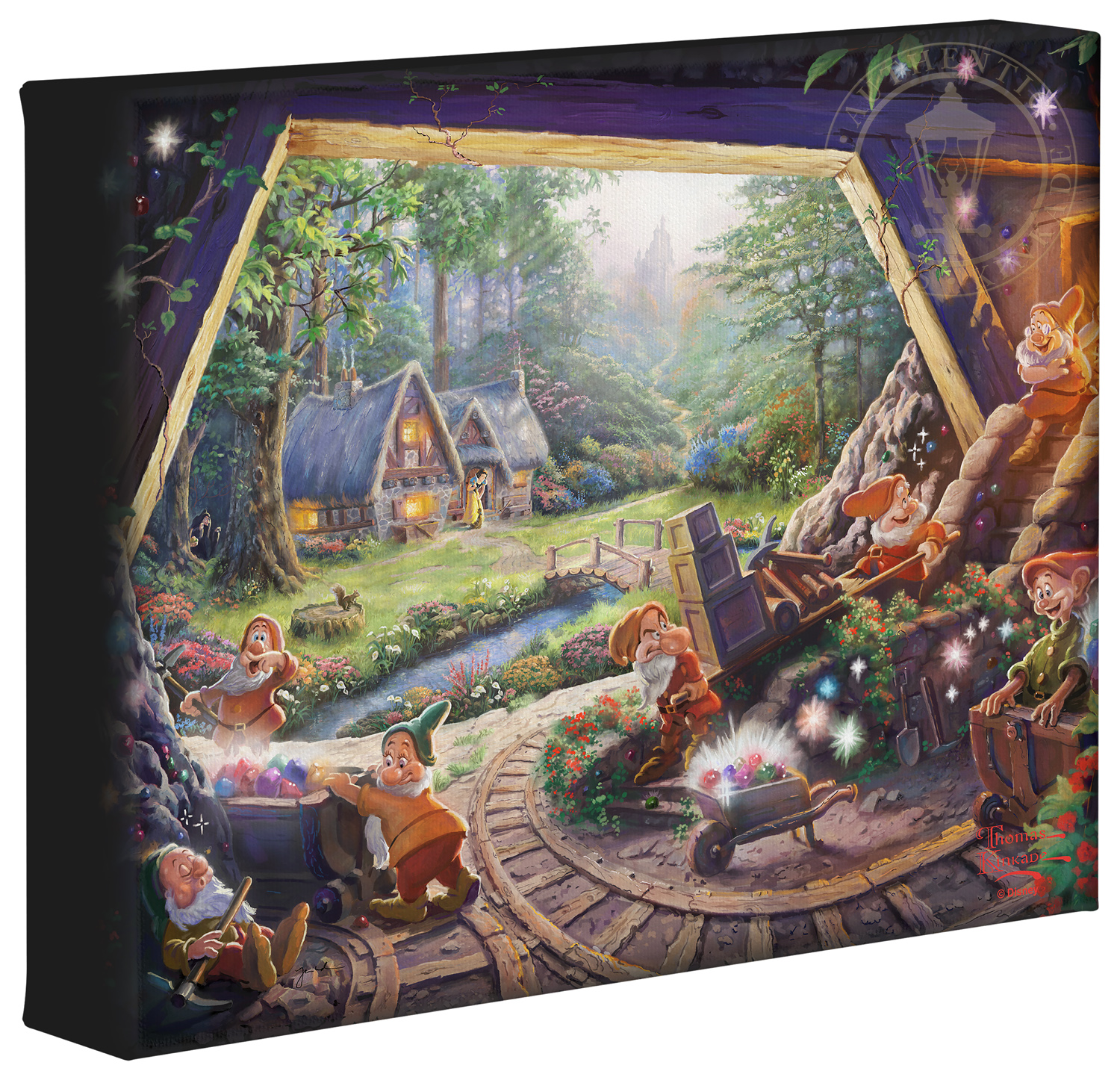 1500x1446 Snow White And The Seven Dwarfs - Snow White And The Seven Dwarfs Painting