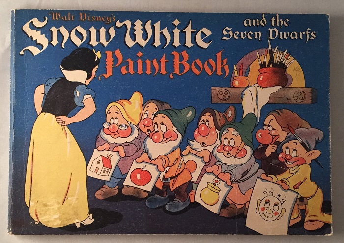 700x494 Snow White And The Seven Dwarfs Paint Book Disneyana, Walt - Snow White And The Seven Dwarfs Painting