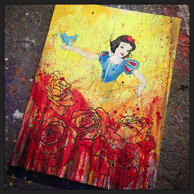 640x640 Here's Progress On My Disney's Snow White Painting. - Snow White Painting