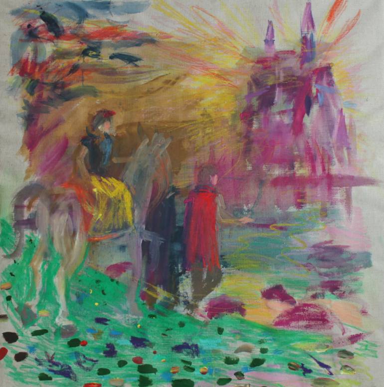 770x777 Saatchi Art Snow White Painting By Michal Fric - Snow White Painting