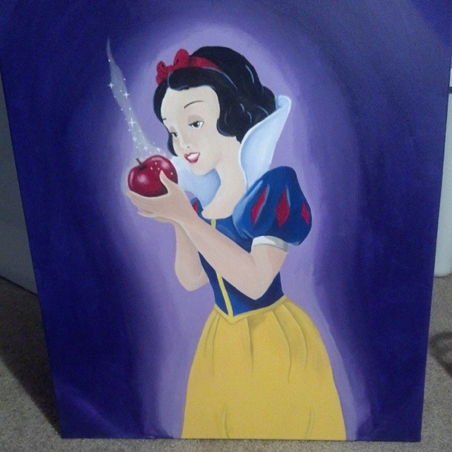 640x640 Snow White Painting By Ahnahstazia - Snow White Painting