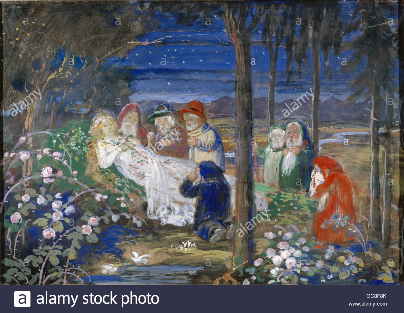 1300x1008 Literature, Fairy Tales, Snow White, Painting, Anonymous Painter - Snow White Painting