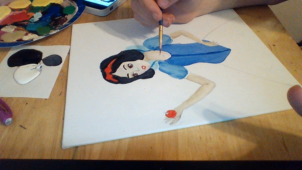 1280x720 Disney Princess Painting [Snow White] - Snow White Painting