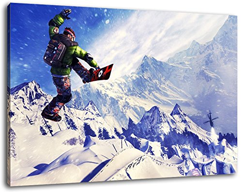 500x397 Snowboard Stunt, Extreme Sports, Size 100x70 Cm, Covered Painting - Snowboard Painting