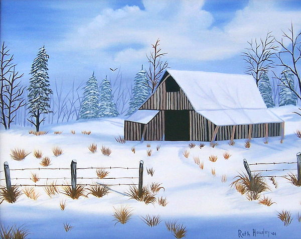 Snowfall Painting At Explore Collection Of