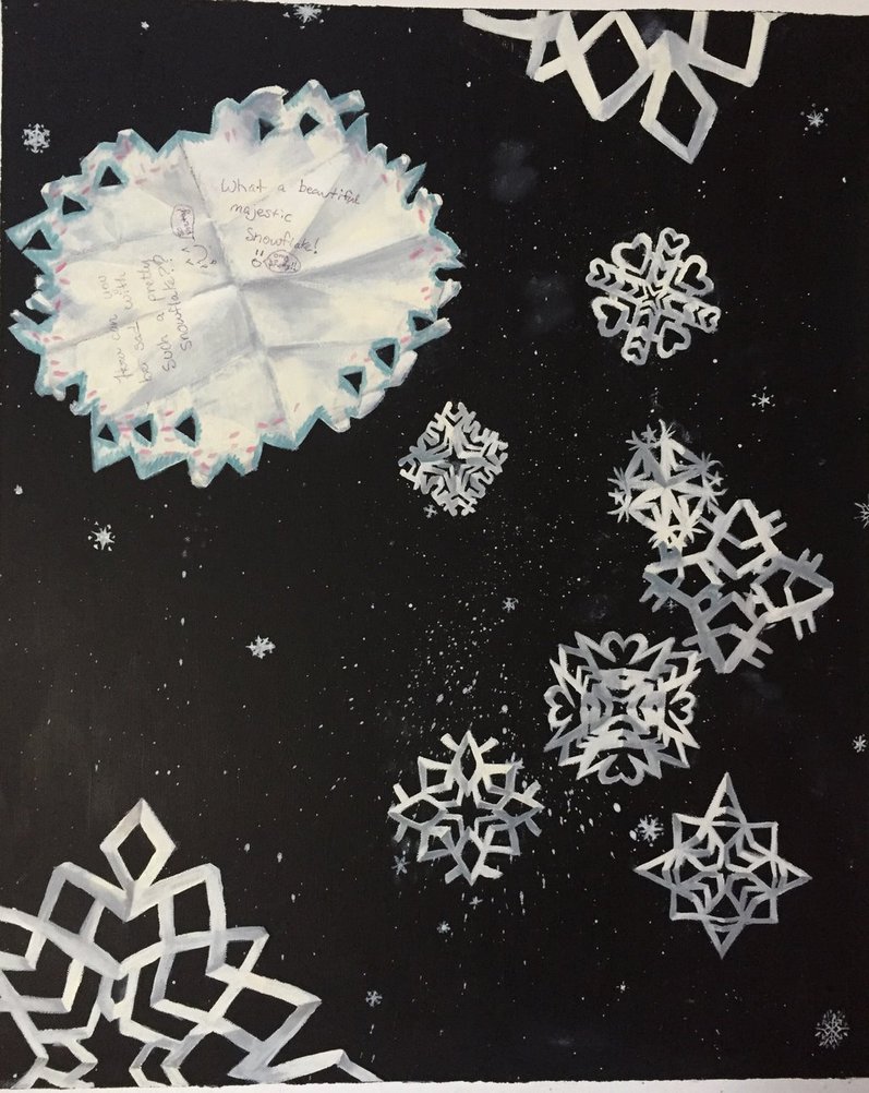 Snowflake Painting at PaintingValley.com | Explore collection of ...