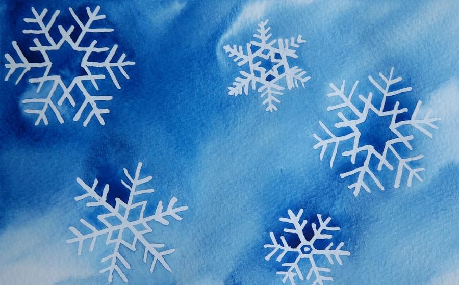 900x559 Snowflakes Painting - Snowflake Painting