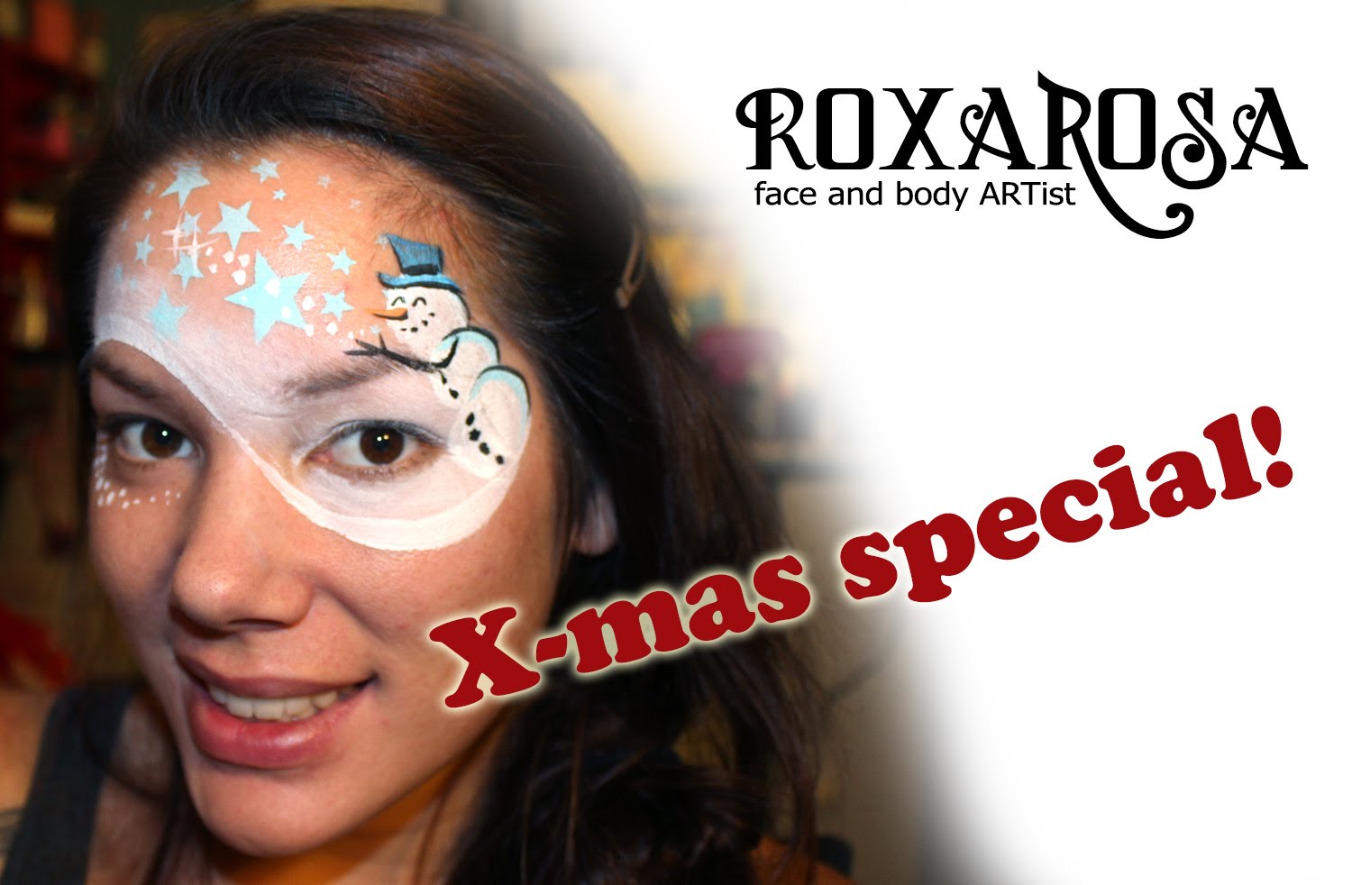 1500x982 Roxarosa Face Paint Tutorial Snowman - Snowman Face Painting