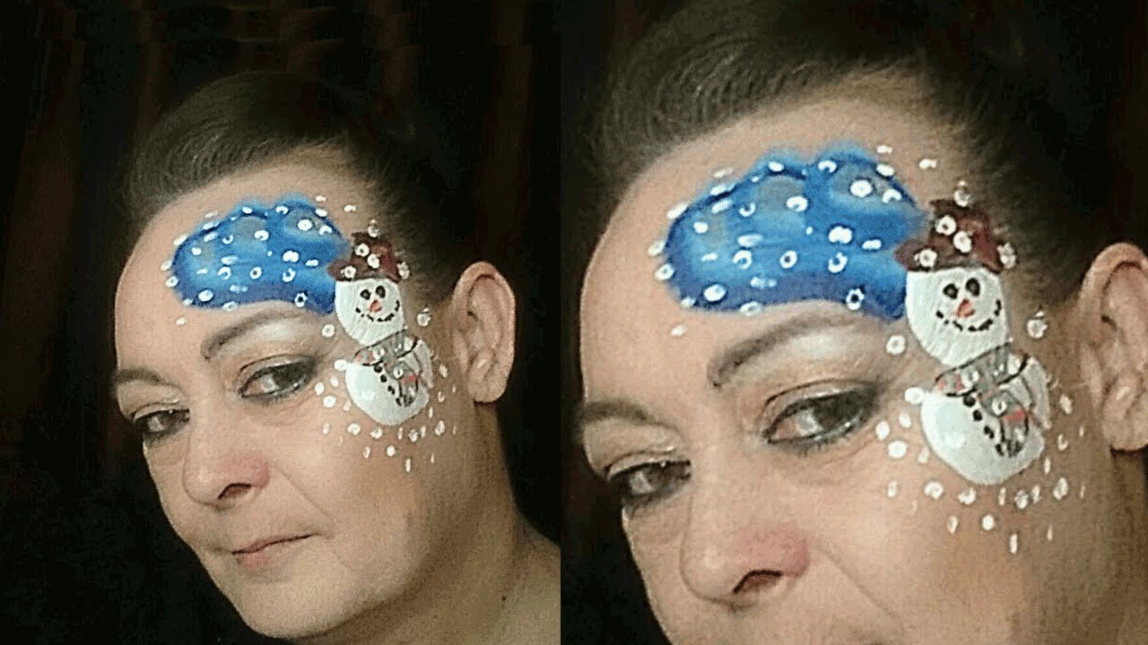 1280x720 Snowman Face Painting - Snowman Face Painting