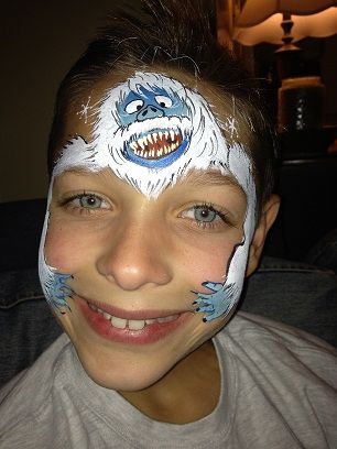 306x408 Christmas - Snowman Face Painting