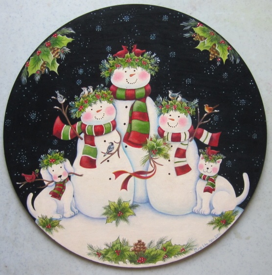 556x562 575 Best Snow People Images On Snow, Christmas Snowman - Snowman Family Painting