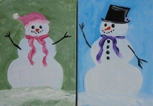 300x209 Snowmen Family Painting Session - Snowman Family Painting