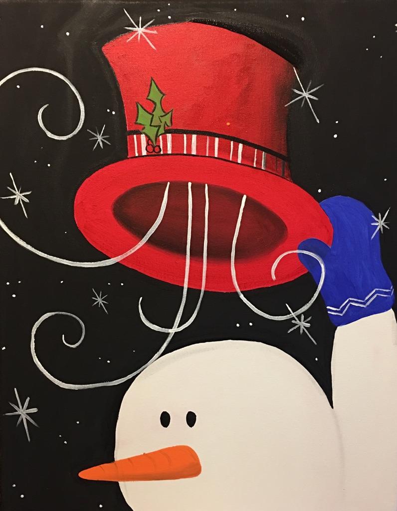 796x1024 Snowman Paint Night With Kassandra Heath! - Snowman Painting