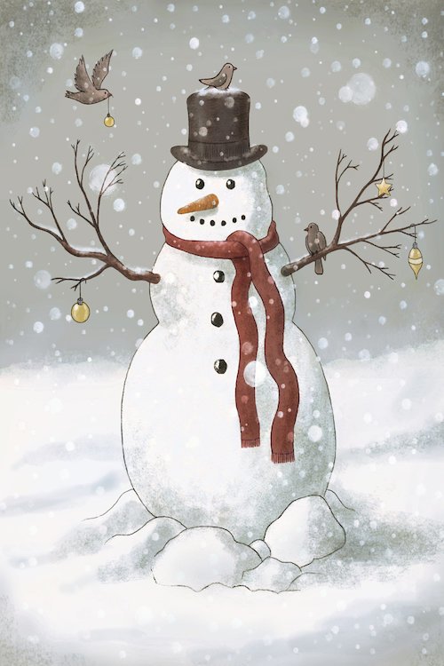 500x750 The Holiday Aisle - Snowman Painting