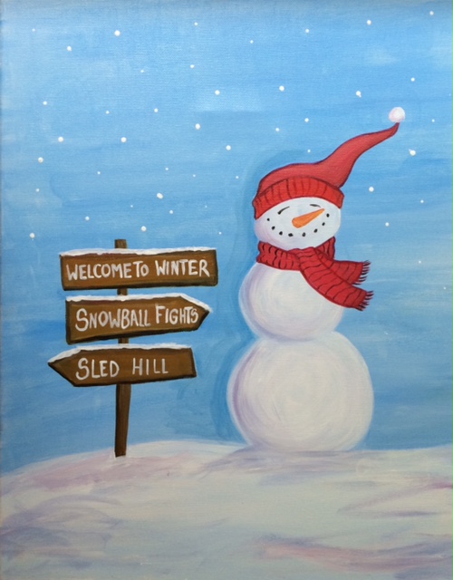 Snowman Painting For Kids At Paintingvalley.com 