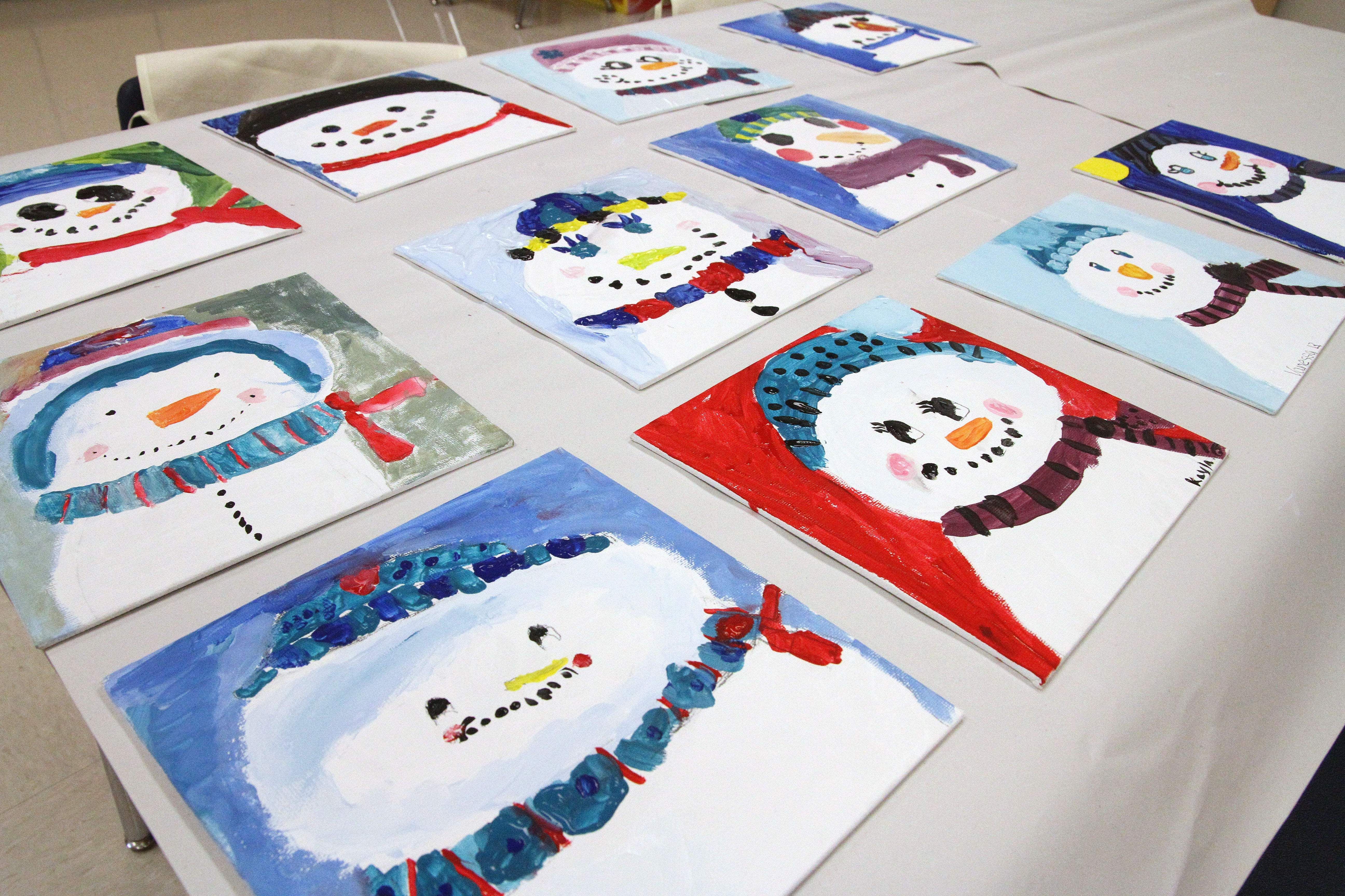 5184x3456 Step By Step Directions On How To Paint A Snowman On Canvas - Snowman Painting For Kids