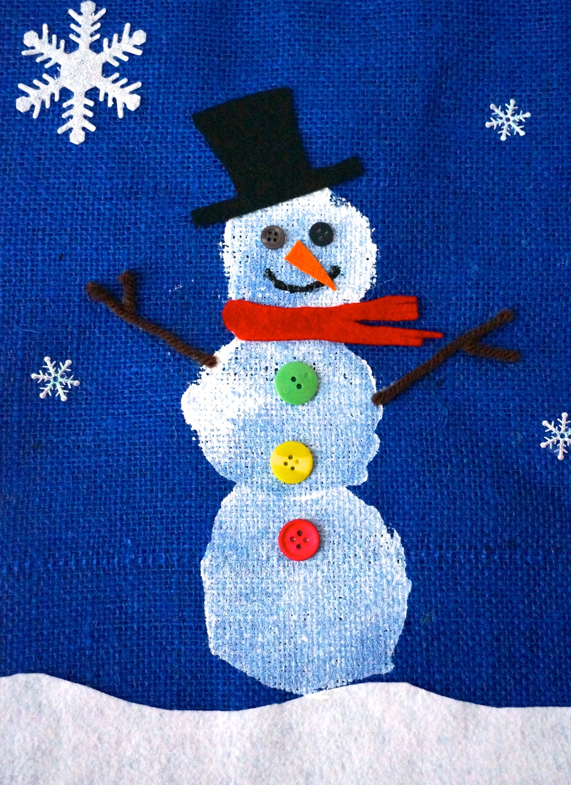 1163x1600 That Artist Woman How To Make A Snowman Banner - Snowman Painting For Kids