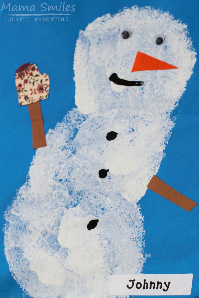 700x1045 Cute And Easy Winter Art Projects For Kids That Use Basic Art Supplies - Snowman Painting For Kids