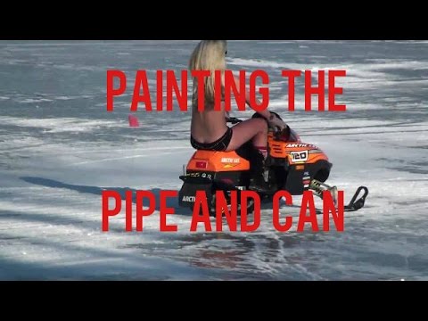 480x360 Painting The Pipe And Can On Your Snowmobile - Snowmobile Painting