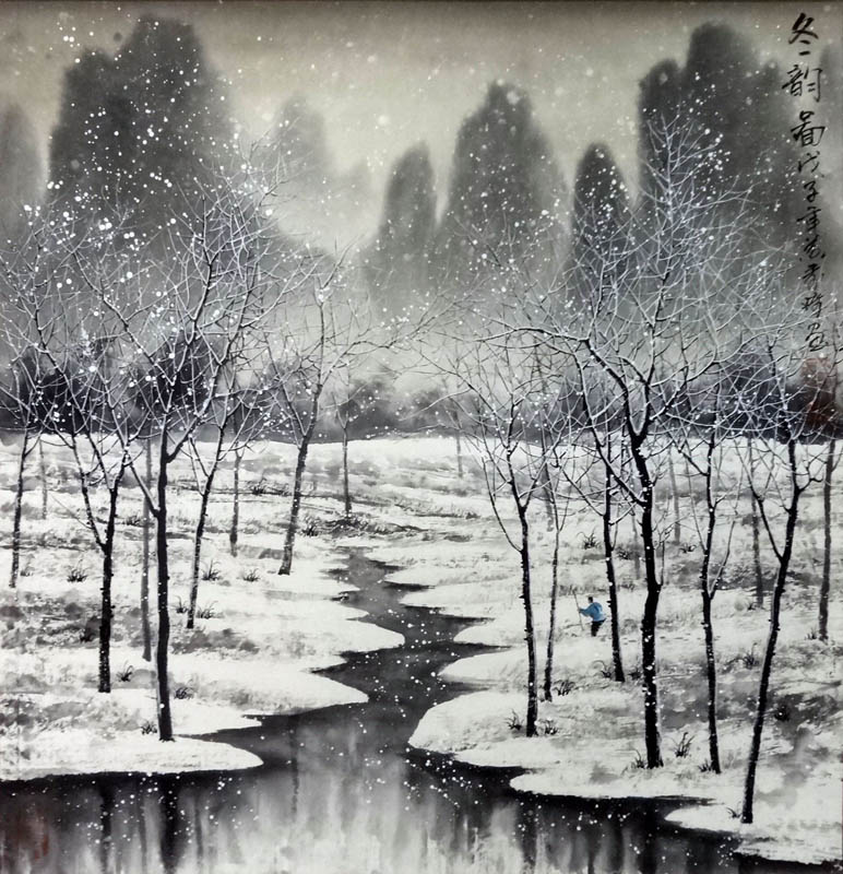 772x800 Page 6 Chinese Snow Paintings, China Snow Art Scrolls, Pictures - Snowscape Painting