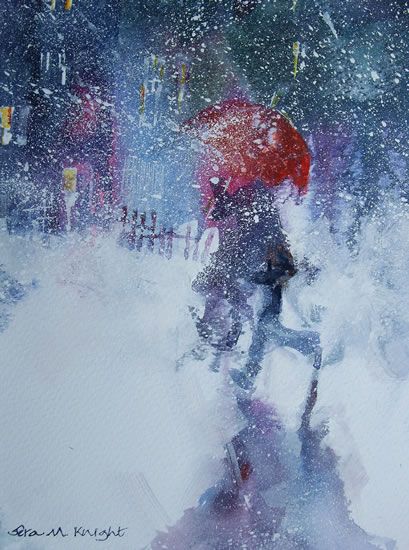 409x550 Snowstorm - Snowstorm Painting