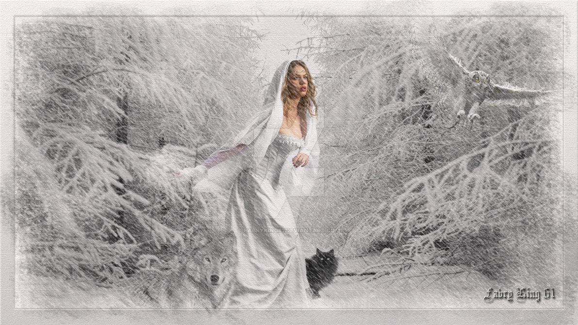 1191x670 Escape In Snowstorm - Snowstorm Painting