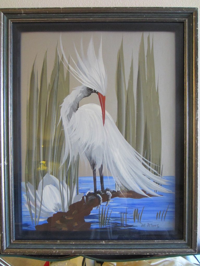 768x1024 M Devoe Watercolor Snowy Egret Flamingo Exotic Art Designer - Snowy Egret Painting