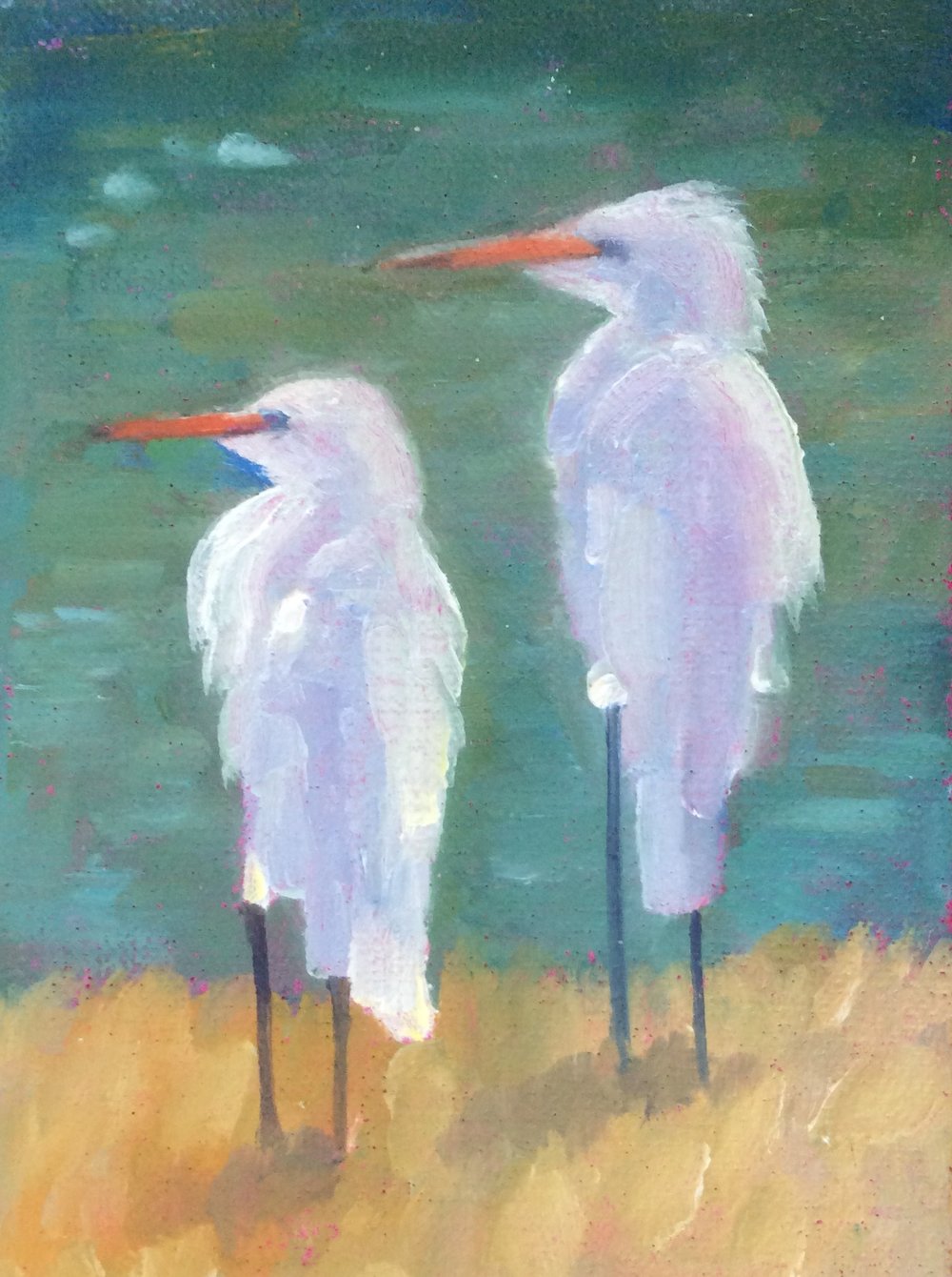 1000x1340 Paintings Carol Cosgrove Art - Snowy Egret Painting