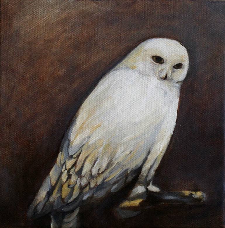 770x778 Saatchi Art Snowy Owl Painting By Claire Whitehead - Snowy Owl Painting
