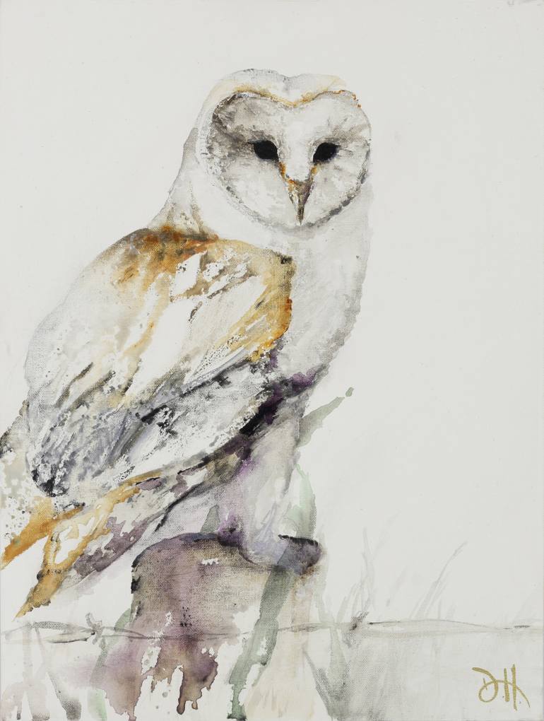 770x1020 Saatchi Art Snowy Owl Painting By Deb Handy - Snowy Owl Painting