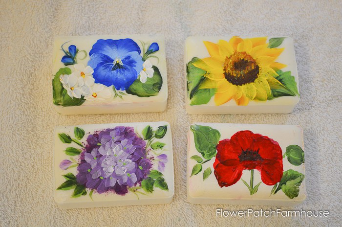 700x464 How To Paint Flowers On Bars Of Soap - Soap Painting